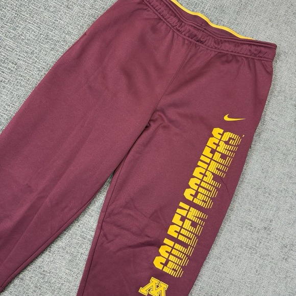 Minnesota Golden Gophers Nike Sweatpants Mens Medium Maroon Athletic Jogger - Picture 1 of 9